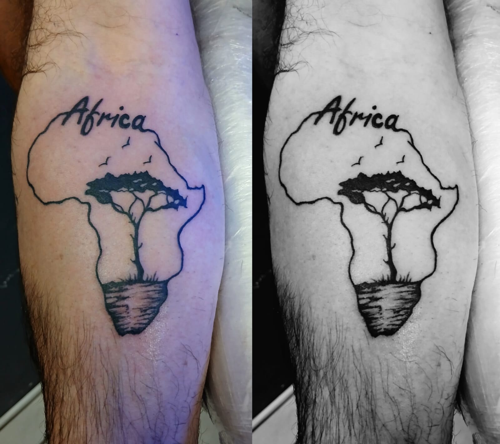 Custom forearm tattoo by Gibran Minnaar
